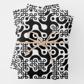 Groovy Trippy Truchet Tiles Inpakpapier Vel (In situ)