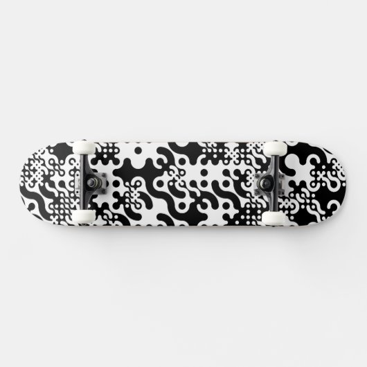 Groovy Trippy Truchet Tiles Persoonlijk Skateboard (Horizontaal)