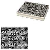 Groovy Trippy Truchet Tiles Rubberstempel (Gestempeld)