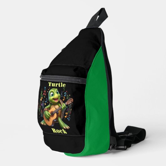 Groovy Turtle Jamming Out Sling Bag (Rechterhoek)