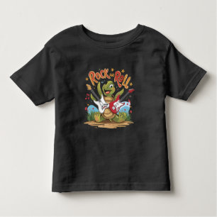 Groovy Turtle Rockstar Rock and Roll Kinder Shirts