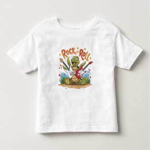 Groovy Turtle Rockstar Rock and Roll Kinder Shirts