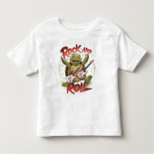 Groovy Turtle Rockt Uit Rock And Roll Kinder Shirts (Voorkant)