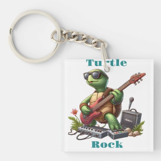Groovy Turtles elektrische riff Sleutelhanger (Voorkant)
