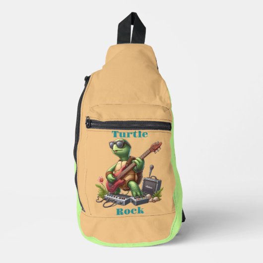 Groovy Turtles elektrische riff Sling Bag (Voorkant)