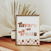 Groovy Twee Cool 2e Verjaardag Favorieten & Treats Poster
