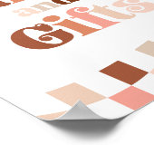 Groovy Twee Cool 2e Verjaardag Kaarten & Cadeaubor Poster (Hoek)