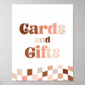 Groovy Twee Cool 2e Verjaardag Kaarten & Cadeaubor Poster (Voorkant)