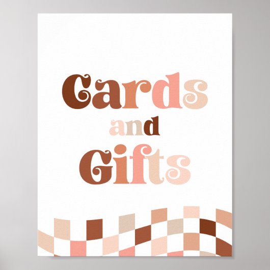 Groovy Twee Cool 2e Verjaardag Kaarten & Cadeaubor Poster (Voorkant)