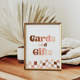 Groovy Twee Cool 2e Verjaardag Kaarten & Cadeaubor Poster