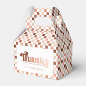 Groovy twee coole meisjes geruit 2e verjaardag bedankdoosjes (Voorkant Zijde)