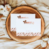 Groovy twee coole meisjes geruit 2e verjaardag bedankkaart