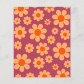 Groovy Twee Retro Regenboog Verjaardagsfeestbudget Flyer (Achterkant)