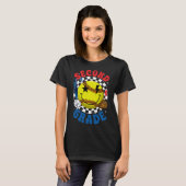 Groovy Tweede Klas Team Softll Eerste Dag Van Scho T-shirt (Voorkant volledig)