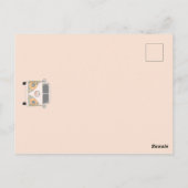 Groovy tweede verjaardag, 70s retro themauitnodigi briefkaart (Achterkant)