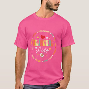 Groovy tweetalige assistent leraren terug naar sch t-shirt