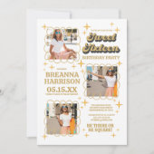 Groovy Typography Retro 70's Sweet Sixteen Kaart (Voorkant)