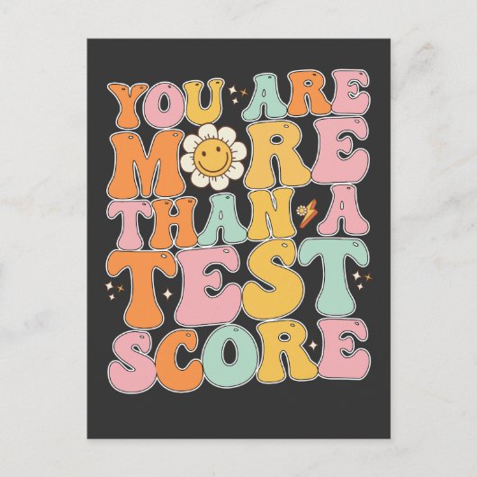 Groovy U bent meer dan een testbank Uitnodiging Briefkaart (Voorkant)