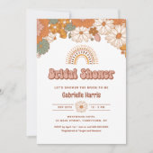 Groovy Uitnodiging voor Bruidsfeest (Voorkant)