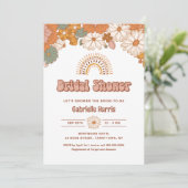 Groovy Uitnodiging voor Bruidsfeest (Staand voorkant)