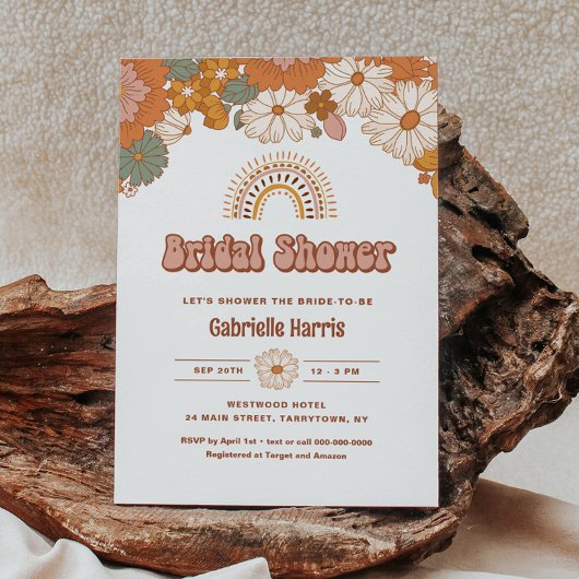 Groovy Uitnodiging voor Bruidsfeest