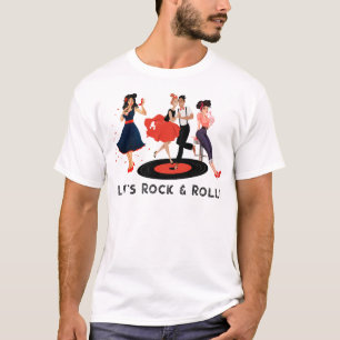 Groovy unisex retro 1950s rock & roll T-Shirt