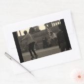 Groovy United Schaatsen Summertime Foto Rechthoekige Sticker (Envelop)