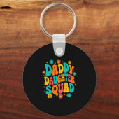 Groovy vader-dochter squad vader en dochter sleutelhanger (Voorkant)