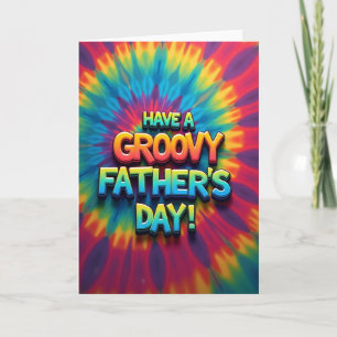 Groovy Vaderdag Illustratiekaart Kaart