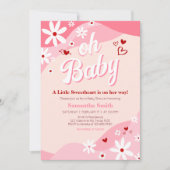 Groovy Valentijn Baby shower Kaart (Voorkant)