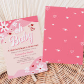 Groovy Valentijn Baby shower Kaart