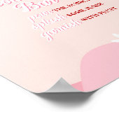 Groovy Valentijn Baby shower Moeder Osa Bar Poster (Hoek)