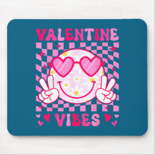 Groovy valentijns trillingen vrouwen tieners meisj muismat
