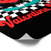 Groovy Valentijns Vibes Cute Hart Voor Jongens Kop Poster (Hoek)