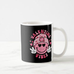 Groovy Valentijns Vibes Smile Face Valentijnsdag G Koffiemok