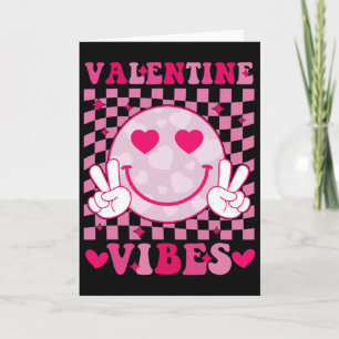 Groovy Valentijns Vibes Valentijnsdag T-shirts Voo Kaart