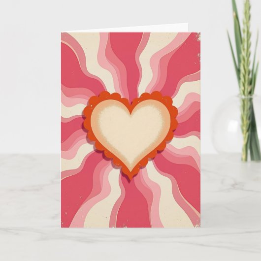Groovy Valentijnskaart Kaart (Voorkant)