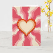 Groovy Valentijnskaart Kaart (Gele Bloem)