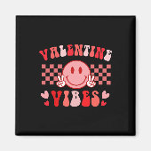 Groovy Valentine Vibes Valentines Day Shirts For G Magneet (Voorkant)