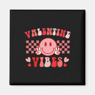 Groovy Valentine Vibes Valentines Day Shirts For G Magneet