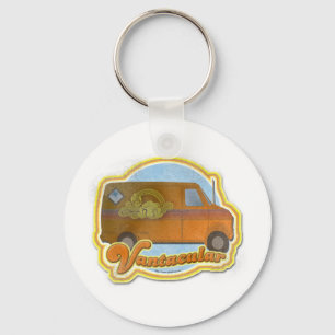 Groovy Vantacular Seventies Van Sleutelhanger