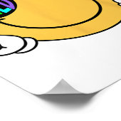 Groovy Veld Dag Sungles Smile Face Leraar Kinderen Poster (Hoek)