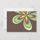 Groovy Verjaardag Bedankt Retro 70s Hippie Flower (Achterkant)