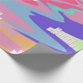  Groovy Verjaardag Cadeaupapier (Hoek)