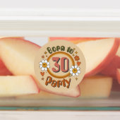 Groovy Verjaardag Eten & Drinken Labels (Aangebracht)