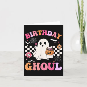 Groovy Verjaardag Ghoul Spooky Seizoen Halloween G Kaart