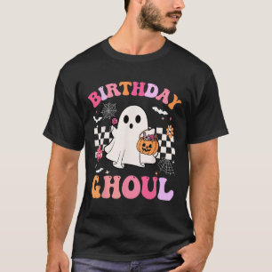 Groovy Verjaardag Ghoul Spooky Seizoen Halloween G T-shirt