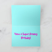 Groovy Verjaardag Wenskaart-Retro Kaart (Binnen)