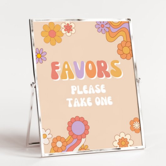 Groovy verjaardagsfeestje gunsten teken