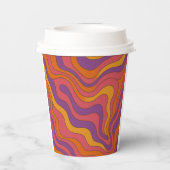 Groovy verjaardagspapier kopjes papieren bekers (Achterkant)